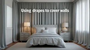 using drapes to cover walls