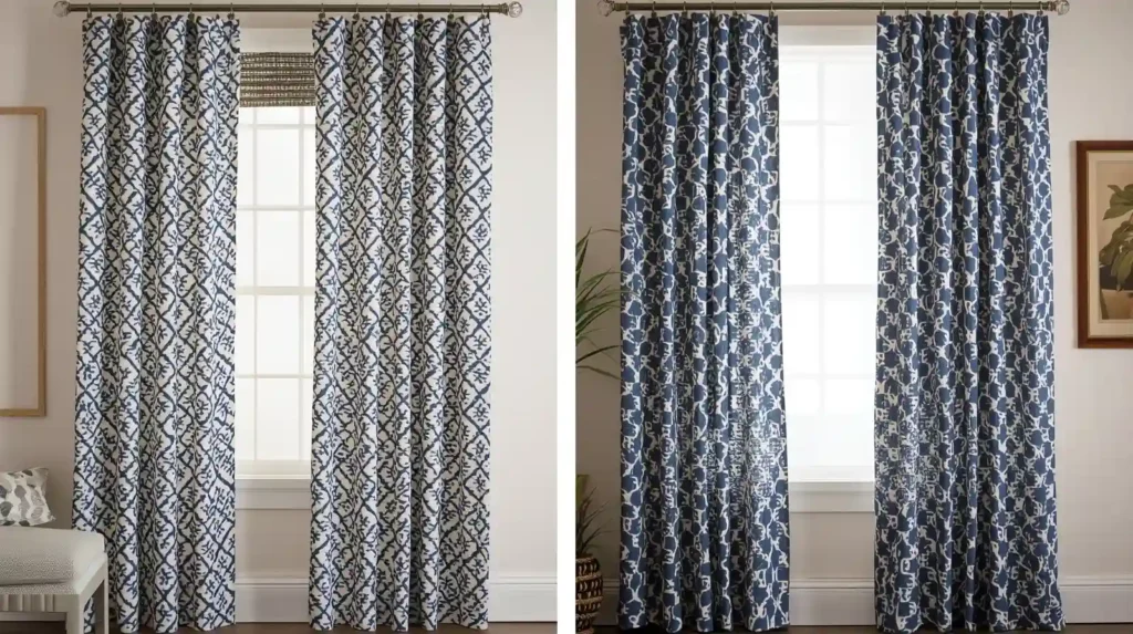 Pleated, Flat, or Grommet Curtains with Rings