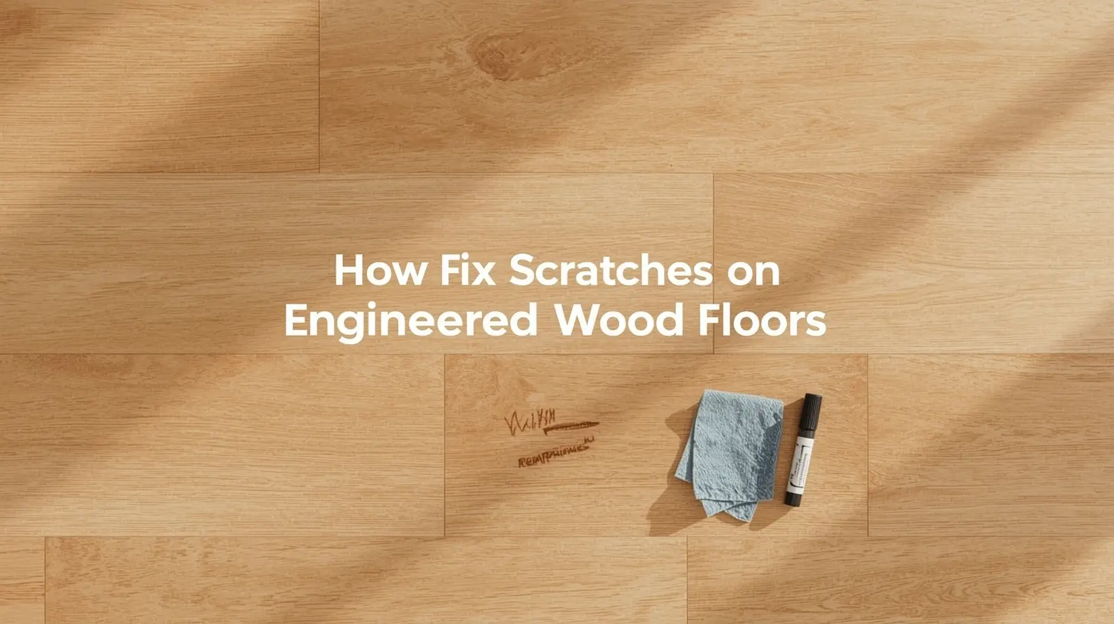 how to fix scratches on engineered wood floors
